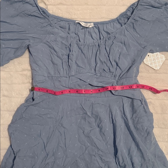 NWT Altar’d State Light Blue Long Sleeve Romper Size Medium - Picture 2 of 5
